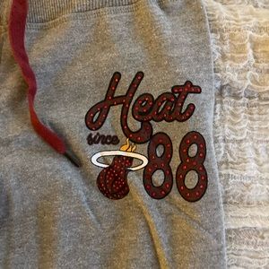 Miami heat sweatpants ladies